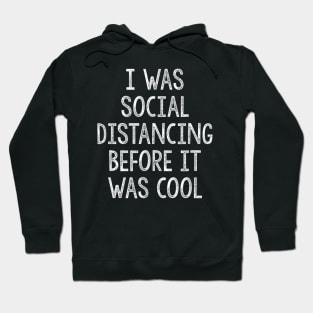 I Was Social Distancing Before It Was Cool Introvert Hoodie